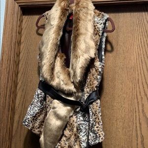 Faux fur vest